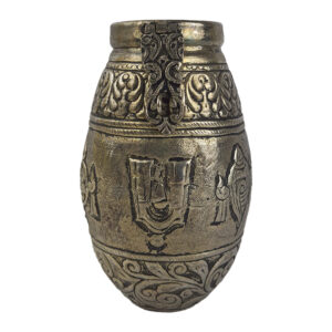 Brass Shankhu Chakra Nama Hundi Silver Colour
